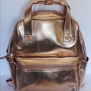 Disney Mickey Mouse Icon Flair Backpack Rose Gold Disney World Loungefly Pin Bag